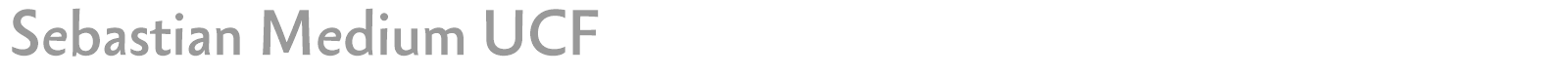 Sebastian Medium UCF font preview