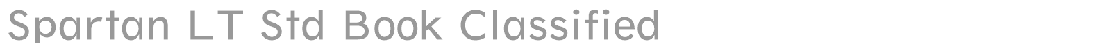 Spartan LT Std font preview