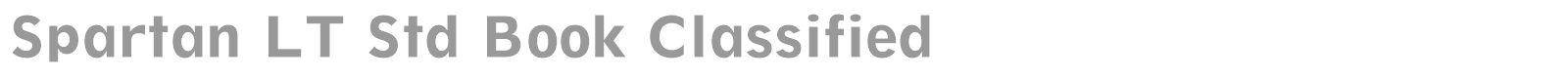 Spartan LT Std font preview