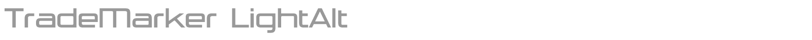 TradeMarker font preview