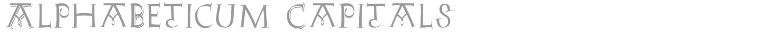 AlphaBeticum Capitals font preview