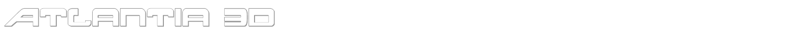 Atlantia 3D font preview