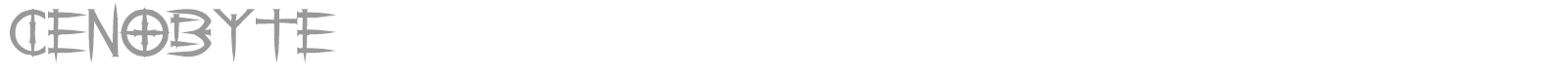 Cenobyte font preview