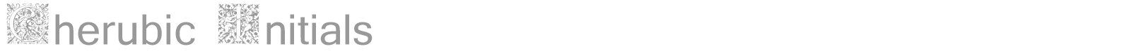 Cherubic Initials font preview