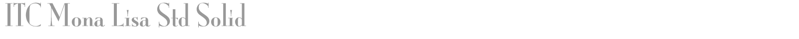 ITC Mona Lisa Std font preview