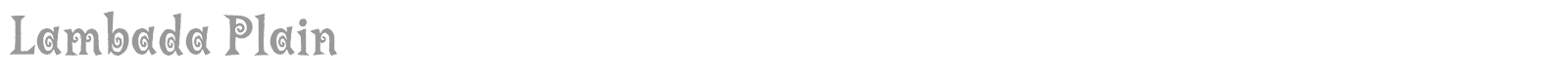Lambada font preview