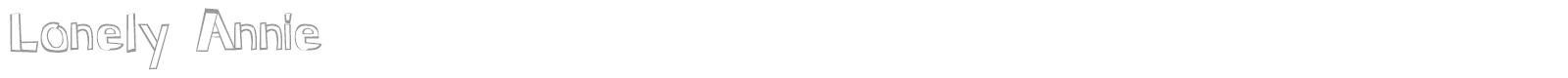 Lonely Annie font preview