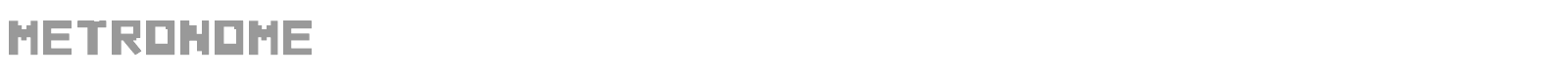 metronome font preview