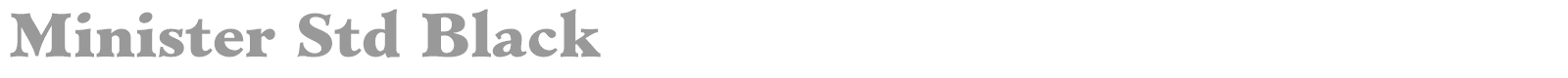 Minister Std font preview
