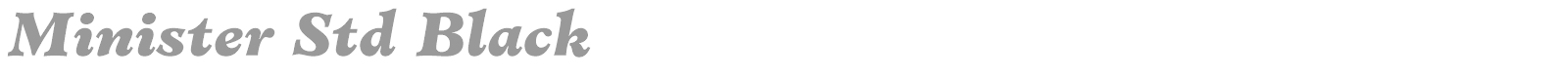 Minister Std font preview