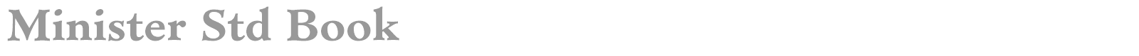 Minister Std font preview