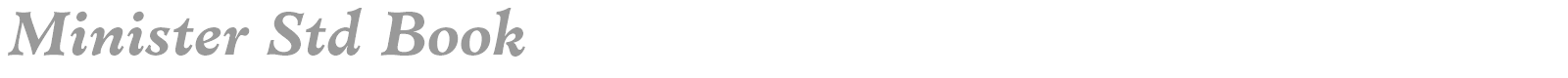 Minister Std font preview