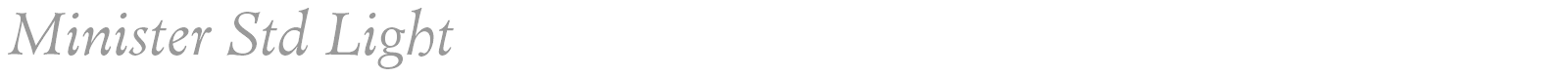 Minister Std font preview
