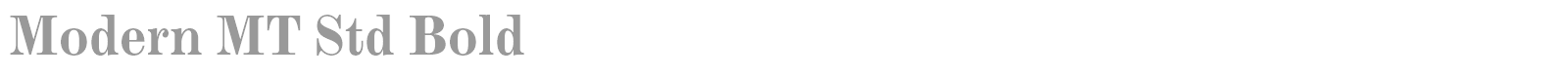 Monotype Modern Std font preview