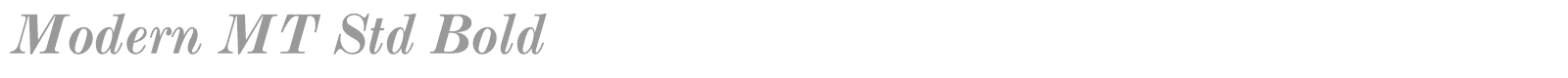 Monotype Modern Std font preview