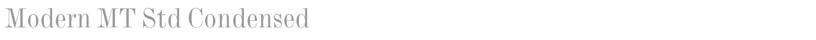 Monotype Modern Std font preview
