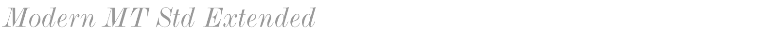Monotype Modern Std font preview