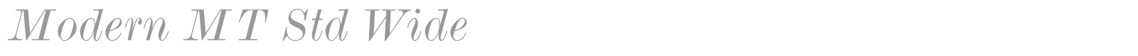 Monotype Modern Std font preview