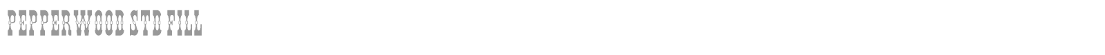 Pepperwood Std font preview