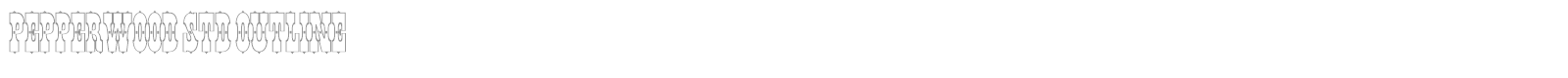 Pepperwood Std font preview
