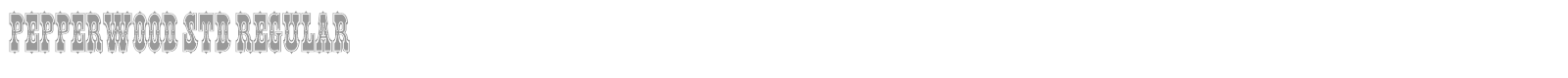 Pepperwood Std font preview
