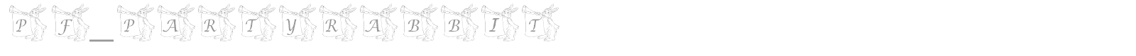 pf_partyrabbit font preview