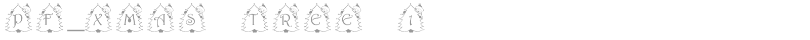 pf_xmas tree 1 font preview