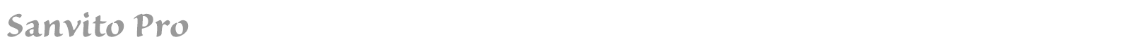 Sanvito Pro font preview