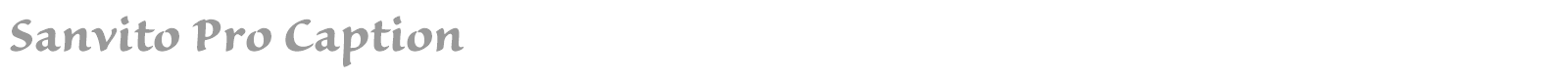 Sanvito Pro font preview