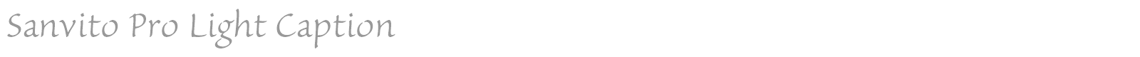 Sanvito Pro font preview