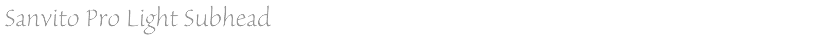 Sanvito Pro font preview