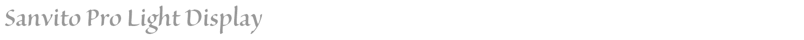 Sanvito Pro font preview
