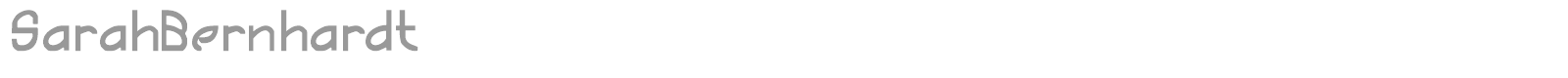 SarahBernhardt font preview