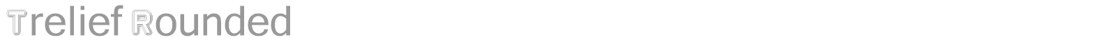 Trelief Rounded font preview