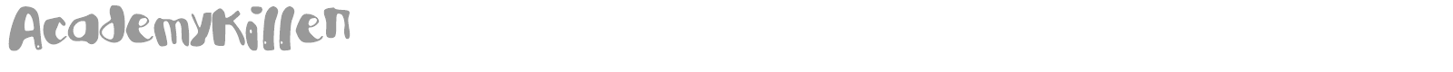 Academy Killer font preview