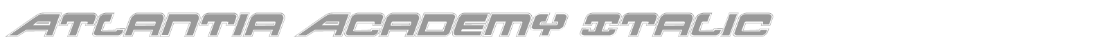 Atlantia Academy font preview
