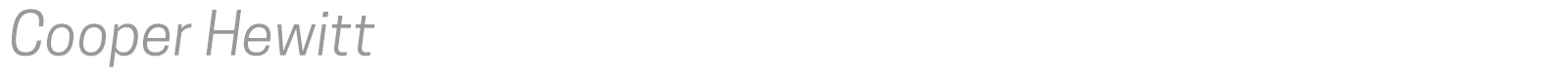 Cooper Hewitt font preview