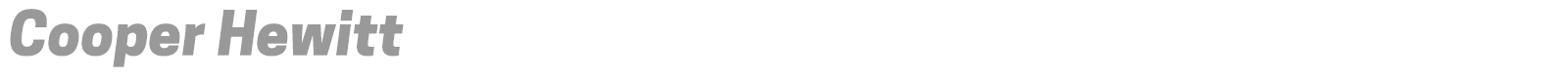 Cooper Hewitt font preview