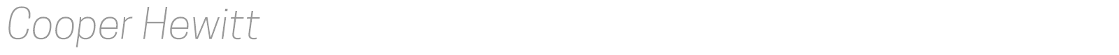Cooper Hewitt font preview