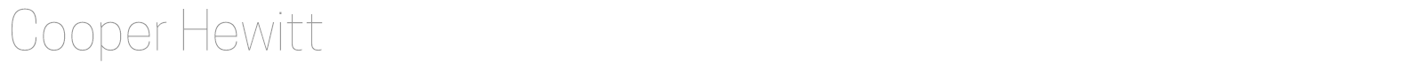 Cooper Hewitt font preview