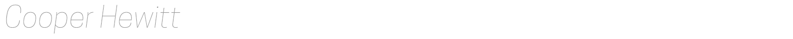 Cooper Hewitt font preview