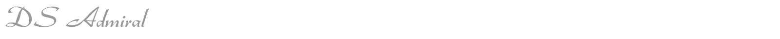 DS Admiral font preview