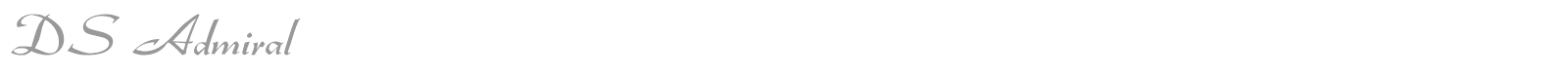 DS Admiral font preview