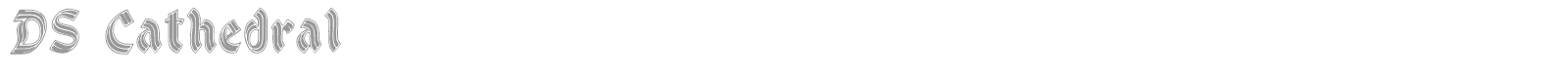 DS Cathedral font preview