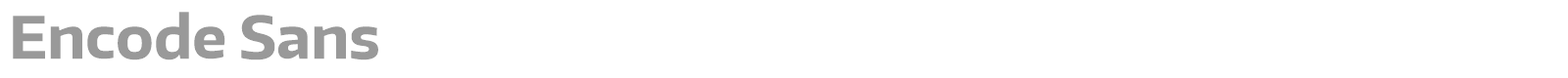 Encode Sans font preview