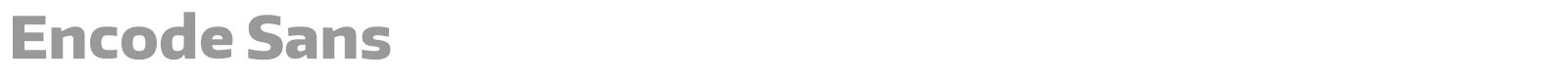 Encode Sans font preview