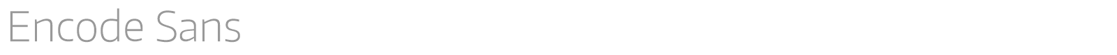 Encode Sans font preview