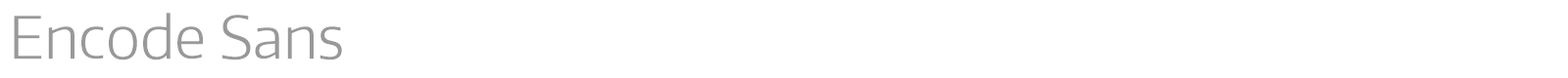 Encode Sans font preview