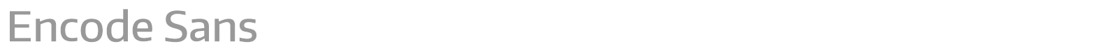 Encode Sans font preview