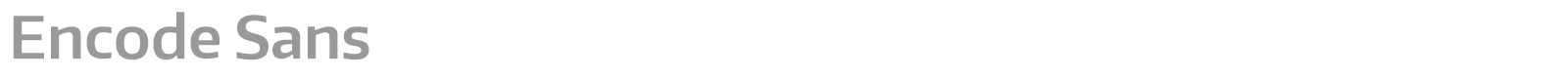 Encode Sans font preview